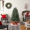 4ft. Pre-Lit Snowed Tipped Clermont Mixed Pine Artificial Christmas Tree, Clear Lights